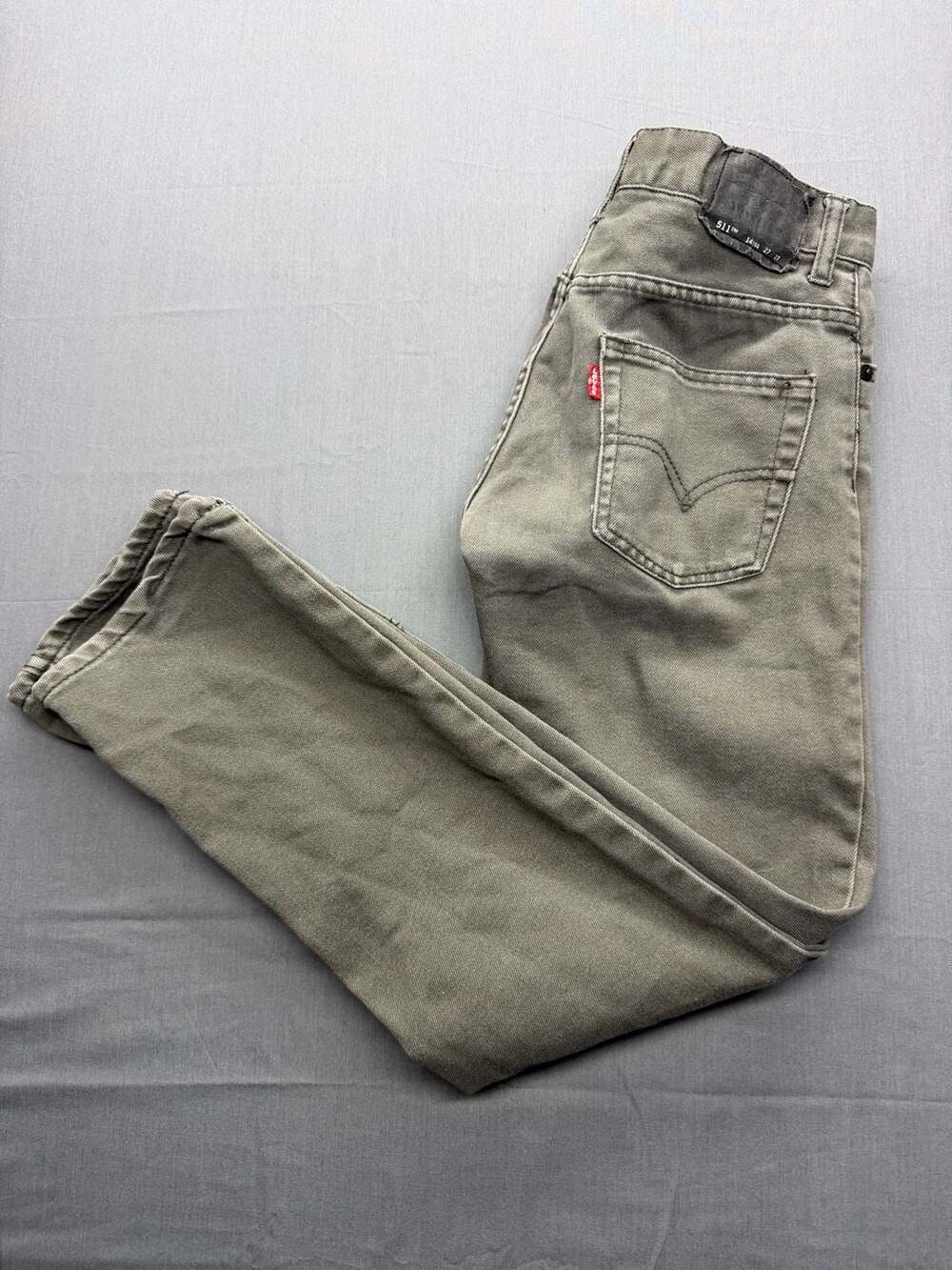 Levi's 511 Slim Jeans Size 14 Reg W27 x L27 Gray Denim Pants